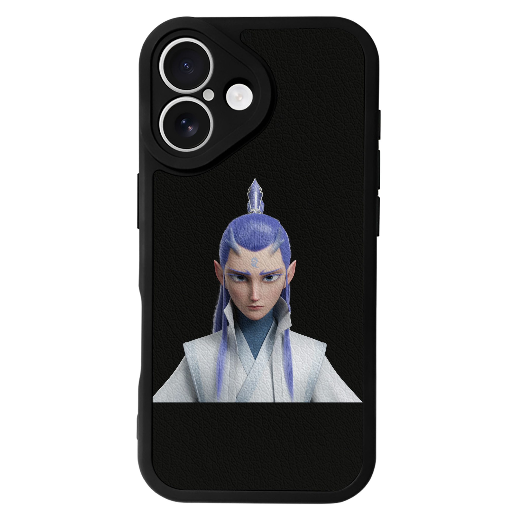 （画像用） Ne Zha 2 ナタ 魔童の大暴れ 【iPhone 16シリーズ対応】シリコンスマホケース（レザー調） 材質：シリコン